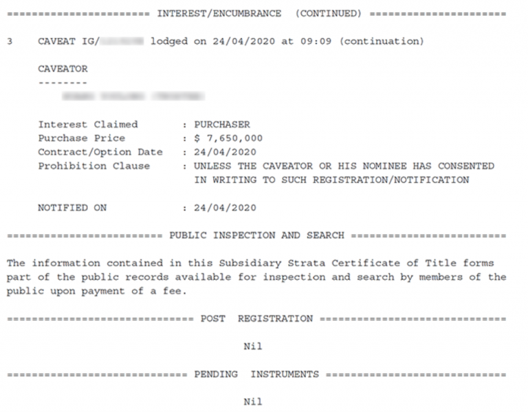 Caveats, easements, covenants and all other mustknow legal jargons in